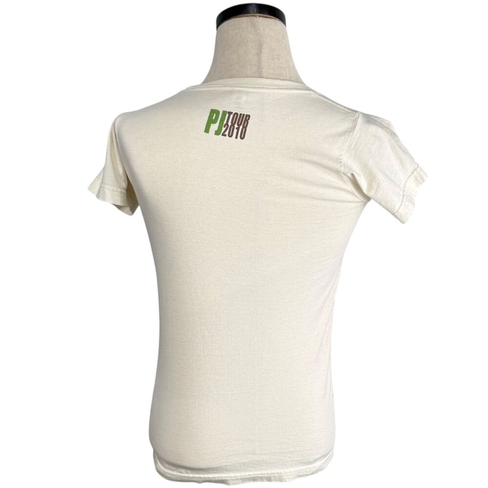 Pearl Jam Tour 2010 Organic Cotton T-Shirt Medium Womens Crew Neck Graphic Tee - Picture 3 of 9